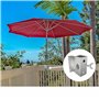 Support de Parasol en Acier Inoxydable pour Montage Mural sur Le Balcon Support de Parasol Mural Jusqu'au Parasol 270 cm Support