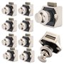 EUNEWR 10 PCS Bouton Poussoir Loquet