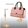 General Support réglable pour sac à main en acier inoxydable effet miroir Doré