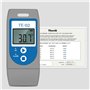 ThermElc TE-02 Enregistreur de Données de Température, avec Voyants LED, Fichier PDF&CSV Comprenant MKT, Alerte, Graphique de Te