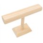 Sharplace T-Barre Présentoir de Bijoux Porte Organisateur Rangement Collier Bracelet - Bois
