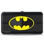 Buckle-Down - Portefeuille - Portefeuille à charnière à Boucle - Batman Icon Centeré/Bat Signal Stripe Noir/Jaune/Gris Unisexe A