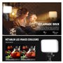 NEEWER BASICS Lot de 2 Panneaux d'éclairage vidéo LED Basiques à intensité Variable avec Supports et filtres, IRC 3200K ~ 5600K,
