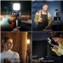 NEEWER LED Lampe Vidéo,Portable Bicolore 3200K~5600K Dimmable Caméra Lumière Douce avec 3 Chaussure Froide,CRI 97+,8 Modes Scène