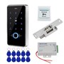 FST Kit de Système de Contrôle d'accès de Porte Ensemble d'empreintes Digitales Biométriques IP68 Clavier RFID étanche + Aliment