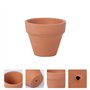 Ounona Lot de 10 mini-pots en terre cuite - pots fleurs/cactus - idéal pour plantes, loisirs créatifs, mariages, chambres d’enfa