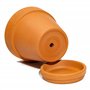 Juvale Petits Pots de Fleurs en Terra Cotta avec Soucoupes - 10,2 cm - 6 Pots pour Plantes