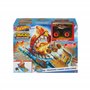 Hot Wheels Coffret Monster Trucks Arena Smashers Défi du Croque-Trésor avec 1 Monster Truck Tiger Shark Et 1 Voiture Broyée, Éch