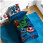 Jay Franco Marvel Comics Avengers 100% Coton Ensemble Housse de Couette Lit Simple – Comprend Une Taie d’Oreiller 50 x 70 cm