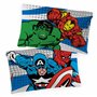 Jay Franco Marvel Comics Avengers 100% Coton Ensemble Housse de Couette Lit Simple – Comprend Une Taie d’Oreiller 50 x 70 cm