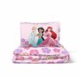 Jay Franco Disney Princesses Floral 100% Coton Parure de Lit Simple - Inclus Taie d'oreiller 50 x 70 cm