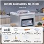 VEVOR Machine à emballer sous vide à chambre 320 W machine d'emballage sous vide taille compacte 320 mm dans la cuisine domestiq