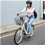 VEVOR Panier Avant de Vélo et Trottinette Électrique Métallique avec Support Fixe, 245 x 215 x 180 mm, Capacité de Charge 9 kg, 