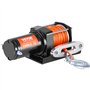 VEVOR Treuil électrique 1588 kg, 12 V CC treuil pour VTT/UTV avec câble synthétique à 12 brins de Φ0,5 x 1188,7 cm, télécommande