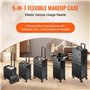 VEVOR Mallette de Maquillage à roulettes 5en1 Valise de Rangement Aluminium Boîte Trousse Maquillage Professionnelle Voyage Roue