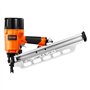 VEVOR Cloueur de charpente, 50-90 mm, pistolet à clous pneumatique, tête ronde complète 21°, avec modes déclenchement doubles et