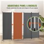VEVOR Cloison de séparation en Tissu, séparateur de pièce Pliable à 4 Panneaux, paravent de confidentialité intérieur pour Burea
