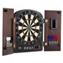 VEVOR Kit Cible de Fléchettes et Armoire Prêt à Jouer, Armoire à Fléchettes avec Tableau de Score Électrique, Jeu de Fléchettes 