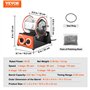 VEVOR Polisseur de Bijoux 3 kg 45 W Machine de Polissage de Bijoux 5 Vitesses 0-60 mins Réglable Polisseuse à Tambour Rotative A