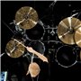 Meinl TMT2BK Tambourin fixe Cymbales acier Noir