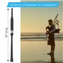 Barefoot Bagpiper Cornemuse pratique chanter 45,7 cm Virole gravée nickelée Cornemuse Institute Tutor Book 2 cornemuses pratique