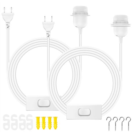 PLCatis Douille E27 avec interrupteur et fiche