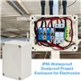 ADERTOS 4PCS Boîte de Dérivation Etanche IP65 Boîtes de Jonction Blanc Boîte de Projet Electronique Boîte de Connexion de Câblag