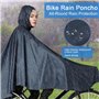 ADERTOS Imperméable à l'eau Cyclisme Capes, Poncho Pluie Vélo Poncho de Vélo Imperméable avec Capuche Vélo Électrique Imperméabl