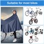 ADERTOS Imperméable à l'eau Cyclisme Capes, Poncho Pluie Vélo Poncho de Vélo Imperméable avec Capuche Vélo Électrique Imperméabl