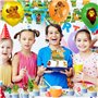 44PCS Le Roi Lion Party Decoration Le Roi Lion Birthday Party Balloon Set Le Roi Tirant Le Slip Gâteau De Gâteau Dans Le Ballon