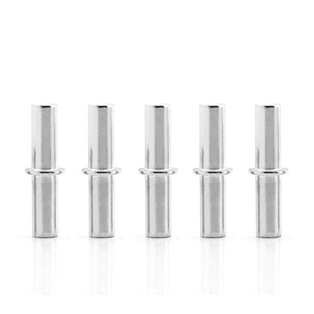 Gasea 100pcs Nickelé Ø5mm Taquets Pour Étagères Support d'Étagère Métallique Goujons de Support d'Étagère