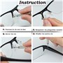 Gasea 150 Paires Lunettes Nez Pads en Silicone 15 Styles Coussinets de Nez Pour Lunettes Patins Nez Ultra-Doux Kit de Réparation