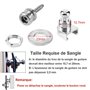 Gasea 4pcs Fixations Pour Sangle de Guitare Argent Guitare Sangle Strap Locks Boutons Attache-Courroie Pour Guitare et Basse Acc