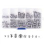Gasea 200PCS Kit Assortiment Vis Hex Tête Allen 10 Types Sans Tête Hexagonale M3 M4 M5 M6 M8 à Six Pans Creux en Acier Inoxydabl