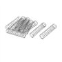 sourcing map Ressort de Compression 1mmx12mmx50mm 304 Acier Inoxydable Argenté 10pcs