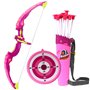 AUVIM Arc Jeu de tir à l'arc flèche et Arc pour Enfants avec Feux Flash LED 1 Cible 10 flèches 1 Support de flèche Jeu d'arche d