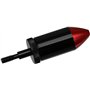 MAYMOC 16MM arbalète tir à l'arc flèche Outil de visée à alésage Rouge se visse sur des flèches avec 2 Jeux de Piles