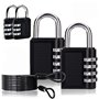 Lot de 4 verrous à combinaison