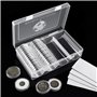 MUROAD Lot de 60 capsules de pièces de monnaie de 41 mm avec joint en mousse