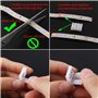 CESFONJER Lot 20 connecteurs pour bande lumineuse LED comprenant un fil connexion sans soudure LED à 2 broches 8 mm large, un co