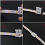 CESFONJER Lot 20 connecteurs pour bande lumineuse LED comprenant un fil connexion sans soudure LED à 2 broches 8 mm large, un co