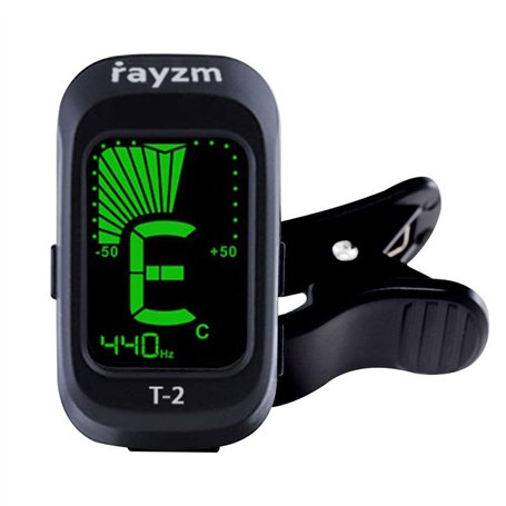 Rayzm Accordeur Électrique à Pince Portable avec Modes D'accord Chromatiques pour Guitare/Basse/Ukulélé/Violon