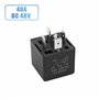 sourcing map 4pcs 5 Universel 48 V borne Relais Alimentation Noir 40A Prise pour Auto