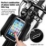XRPRPX Sacoche de Cadre Velo Étanche Sac Cadre Vélo Téléphone Support de Téléphone Bicyclette Sacoche Vélo VTT Imperméable avec 