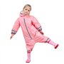 LIVACASA Imperméable à Capuche Enfant avec Bande Rétro-réfléchissante Poncho Pluie Fille Combinaison de Pluie Garçon 3-10ans Cap