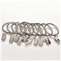 Anneaux de rideaux avec clip pour tringles Musuntas 30 pièces, diamètre 30 mm multi-usages.