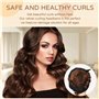 NCKIHRKK 9PCS Velours Rouleau à Cheveux Sans Chaleur Heatless Curling, Boudin Boucle Cheveux de Sommeil Doux pour les Cheveux Lo