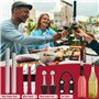 GUHAOOL Rafraichisseur de Bouteille de Vin Bâton, 7 en 1 Tige Refroidissante Acier, Avec 2 Baguettes+2 Becs Verseurs+2 Bouchons