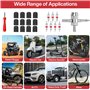 BBLTIFF 28 Pcs Outil Levier De Pneu, Outil de Montage de Pneus, DéMonte Pneus Moto Manuels avec 3 Jantes Protecteurs Roue Cuillè