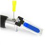 HHTEC 4-In-1 réfractomètre antigel éthylène glycol, propylène glycol, pour le point de congélation de l'eau de refroidissement,